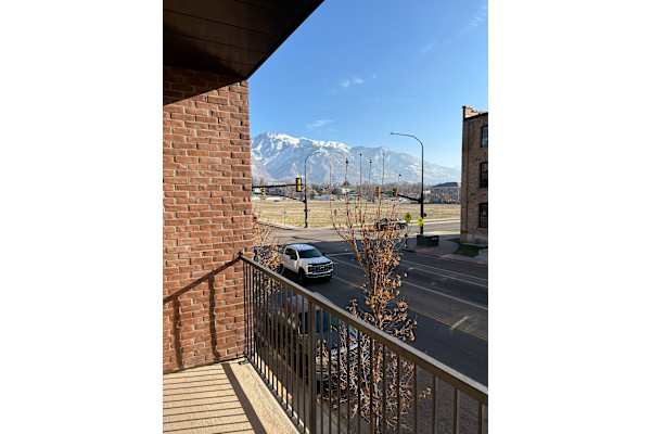 View from balcony at The View on 20th, Ogden, UT